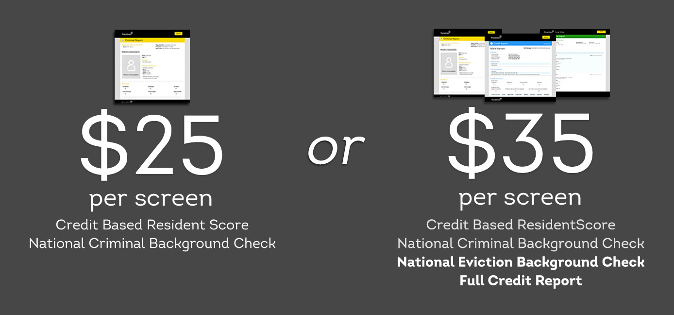 SmartMove offers 2 flexible tenant screening packages